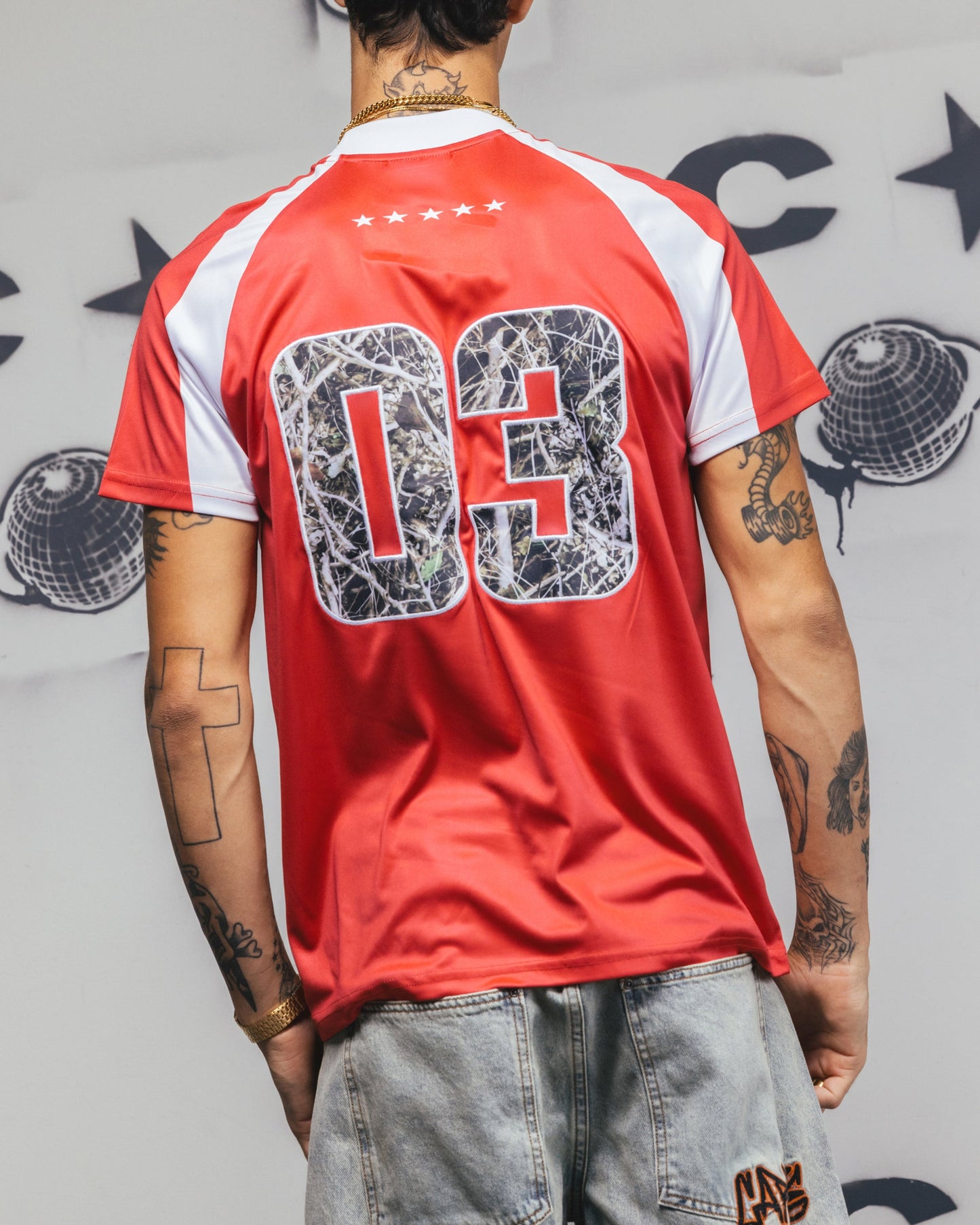 Carre Striker Jersey T-Shirt Red/White
