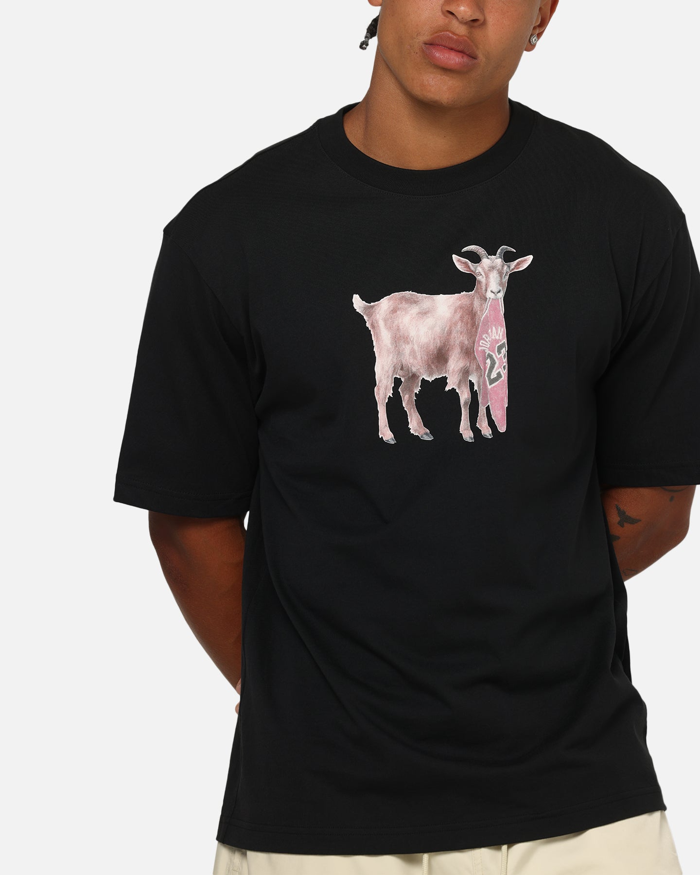 Jordan Jumpman North Carolina Goat T-Shirt Black/White