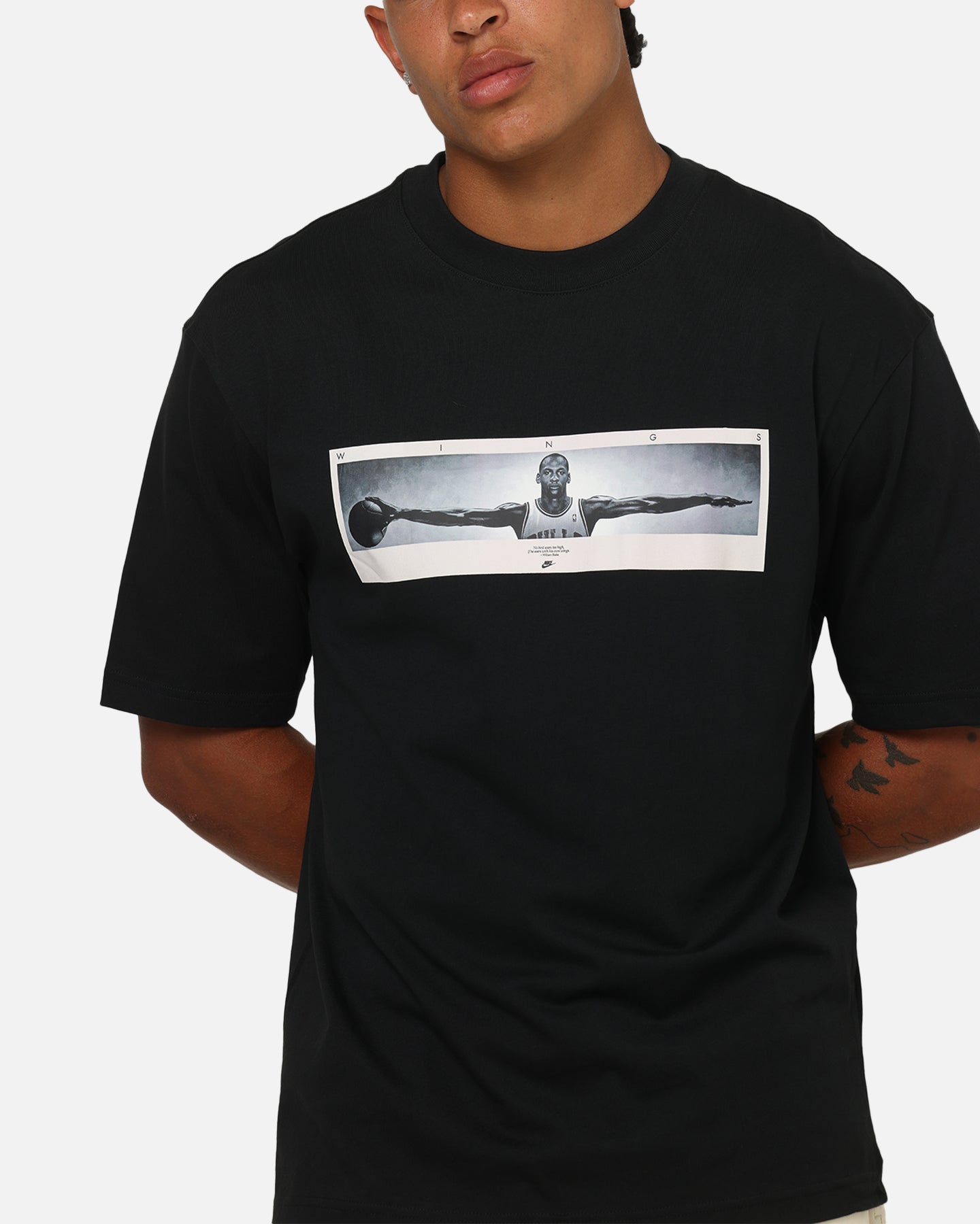 Jordan Jumpman North Carolina Wings Photo T-Shirt Black/White