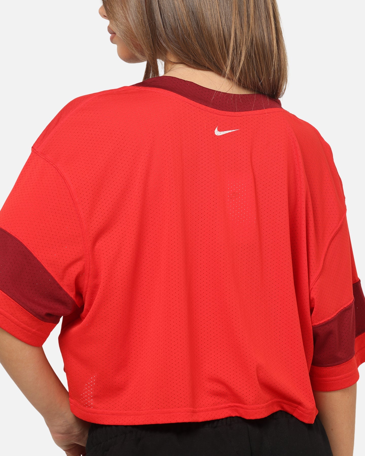 Nike Women's Sportswear Oversized Cropped Jersey University Red