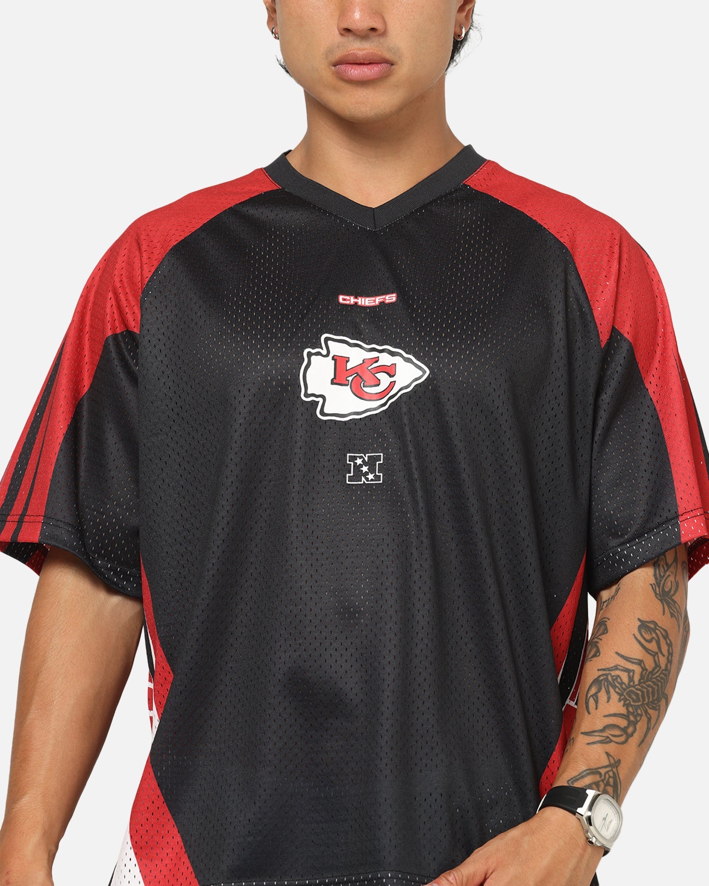 Mitchell & Ness Kansas City Chiefs Warehouse Rave Jersey Black/Red/White