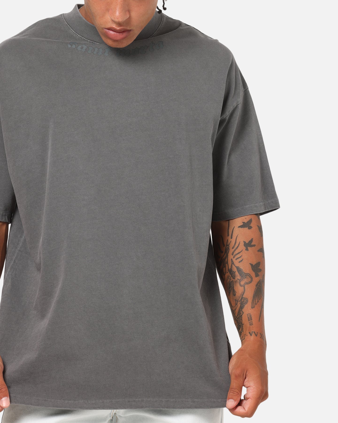 Saint Morta Fade Away Boxy T-Shirt Washed Charcoal