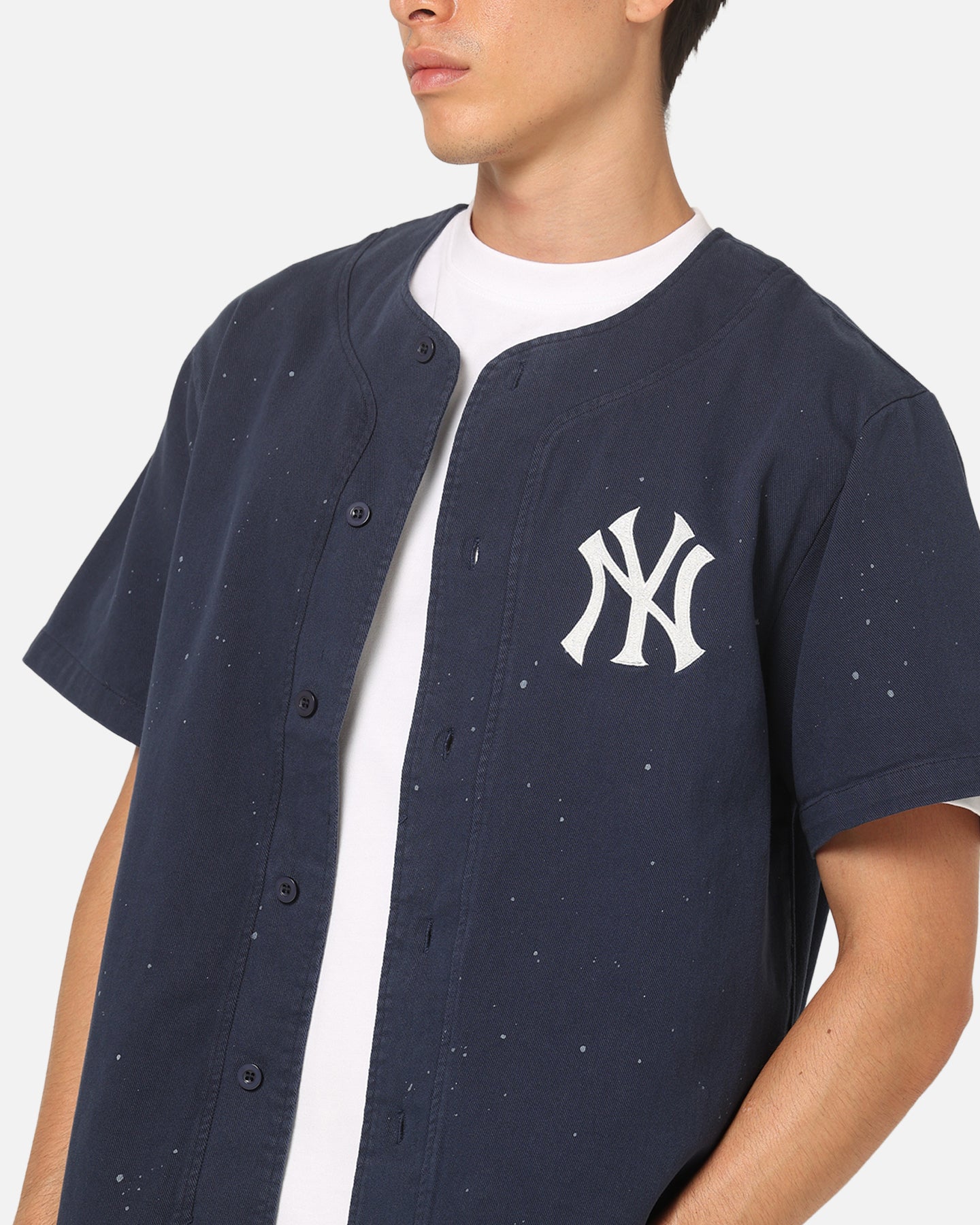 Majestic Athletic New York Yankees Splat Baseball T-Shirt Indigo