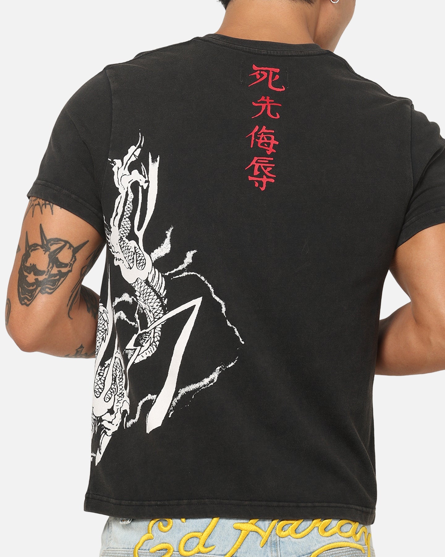 Ed Hardy Blaze T-Shirt Black