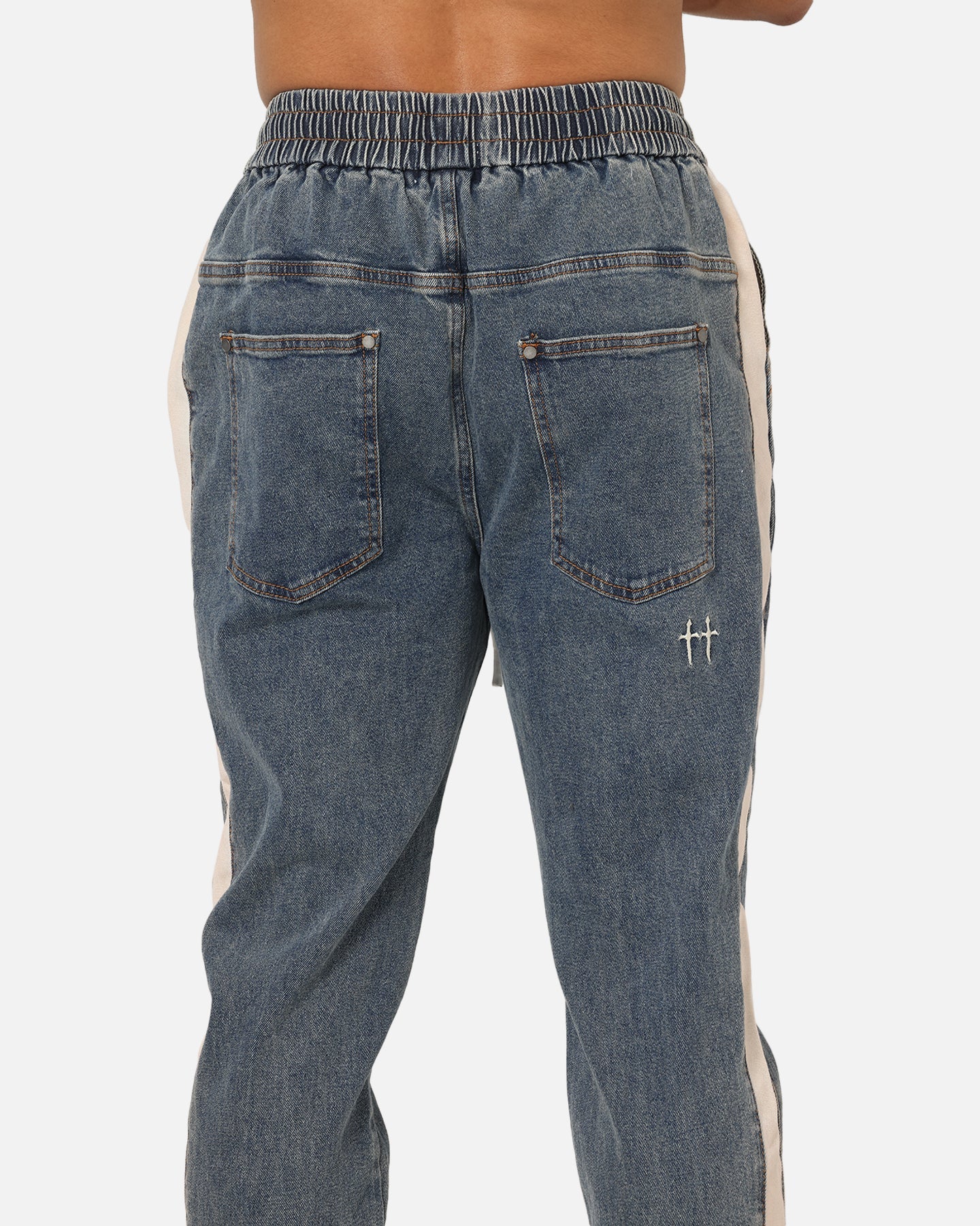 Saint Morta Sidewinder Denim Joggers Dirty Denim