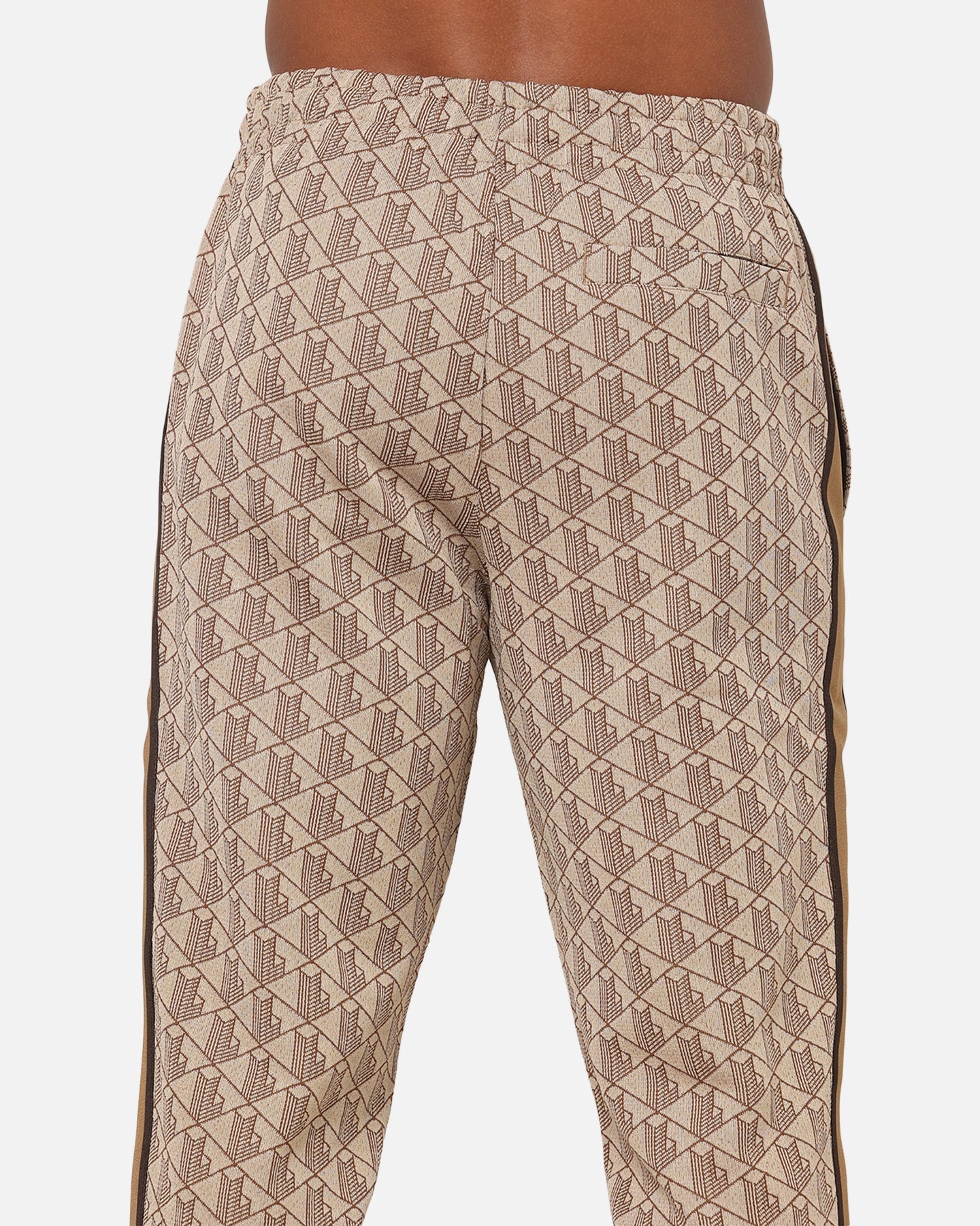 Lacoste Monogram Track Pants Croissant/Cookie