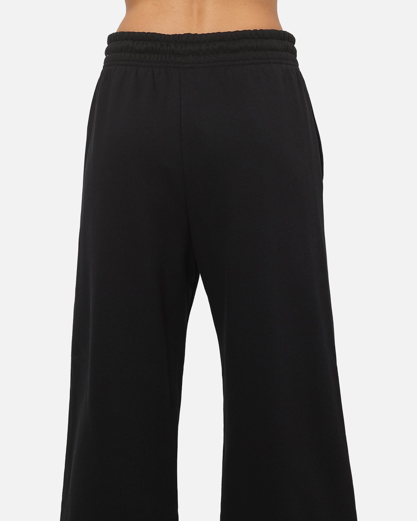 Nike Women's Sportswear Phoenix Fleece High Waisted Wide Leg Sweat Pants Black/Sail
