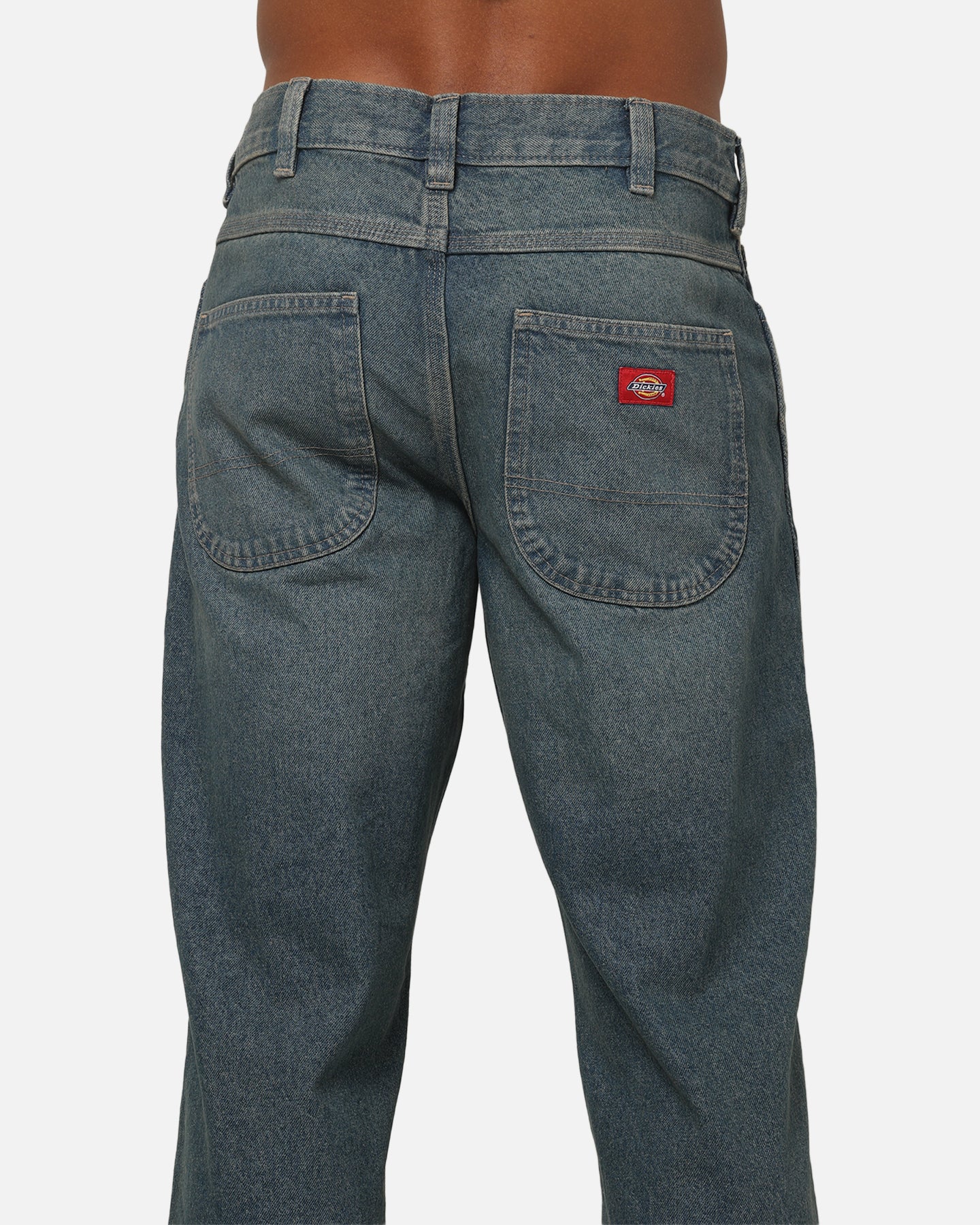 Dickies Thomasville Straight Leg Jeans Khaki Tinted Blue