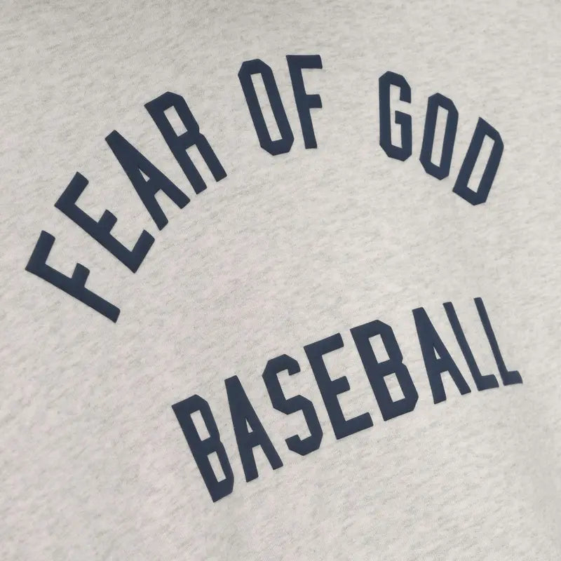 Fear of God Essentials MLB Sport Hoodie Oatmeal Heather/Midnight Navy