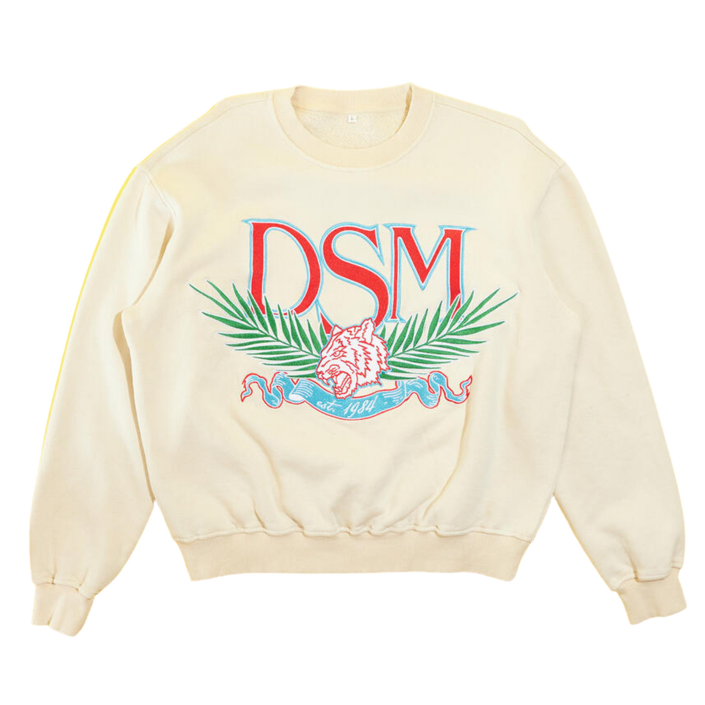 Diet Starts Monday Tiger Crewneck (Antique White)