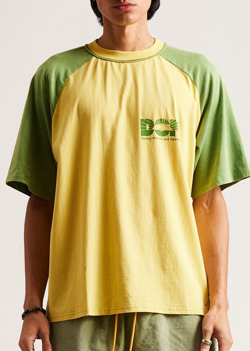 DSM "Family Business" Tee-Green/Yellow