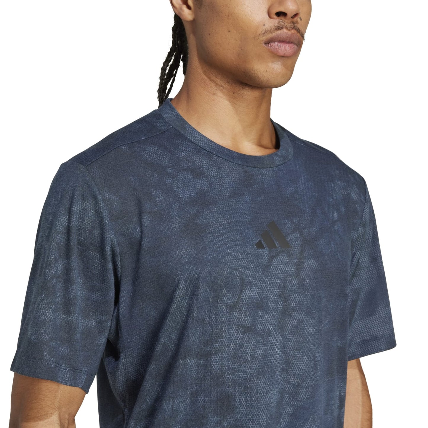 Adidas Power Graphic Tee Aurora Ink Black