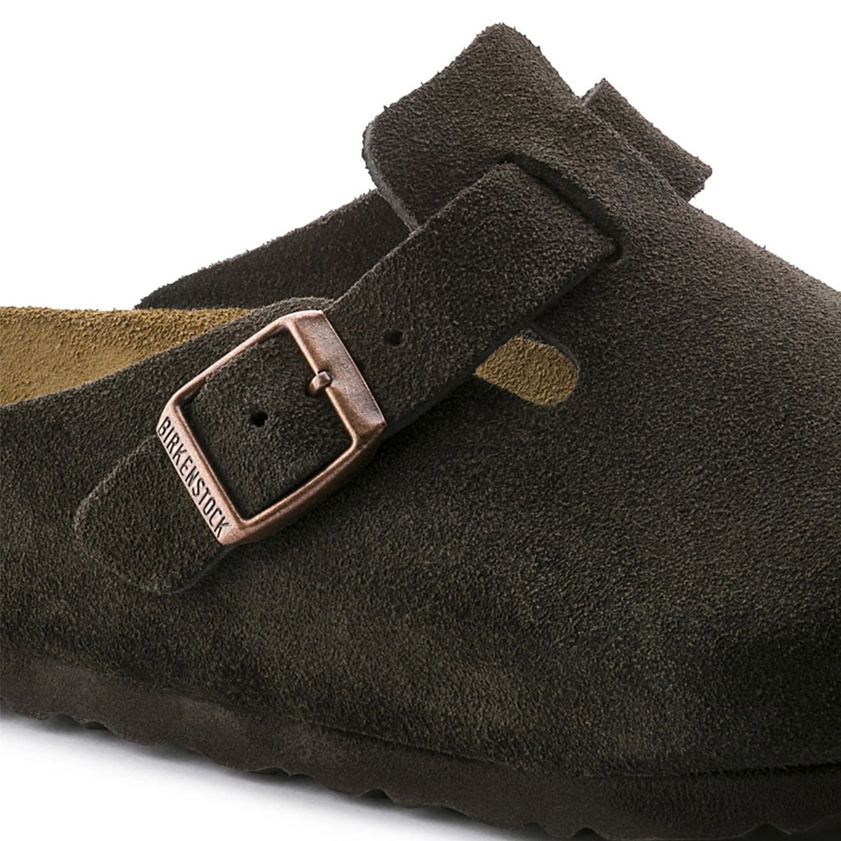 Birkenstock Boston Soft Footbed Suede Mocha