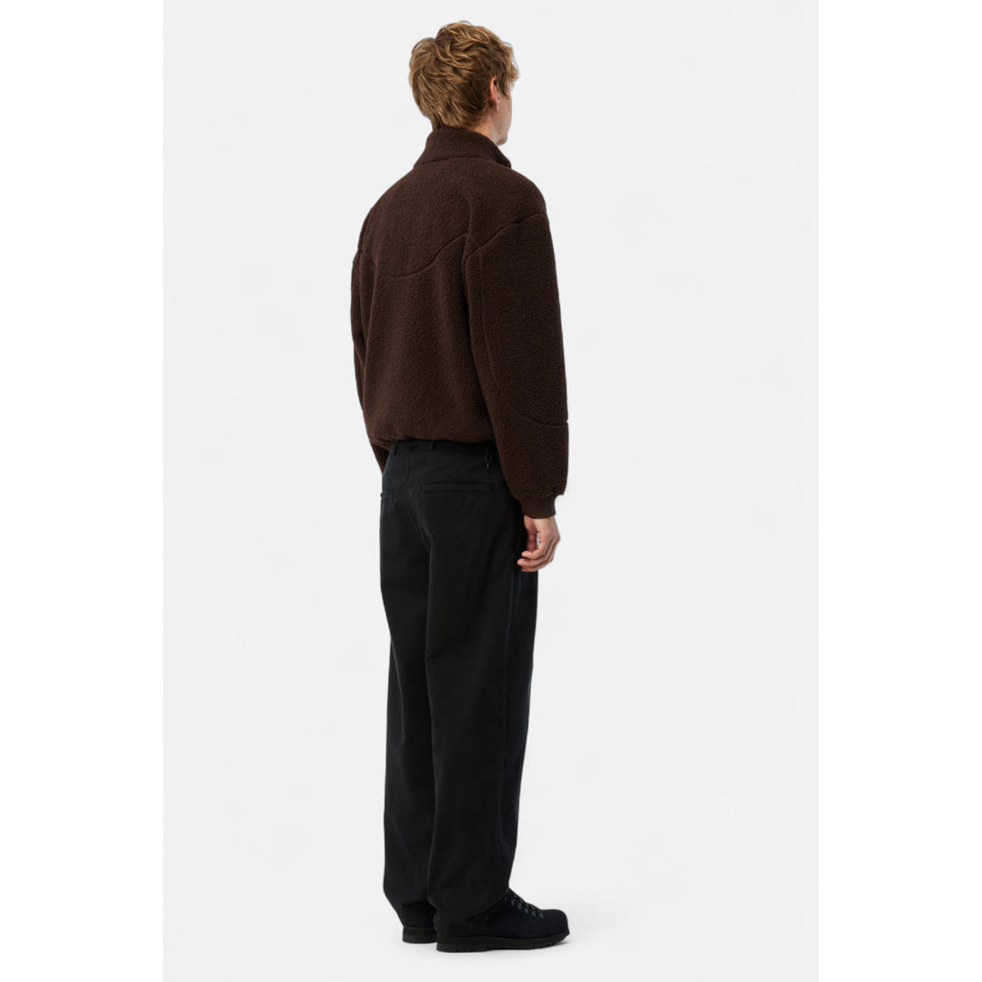 Dime Polar Fleece Sherpa Zip Brown