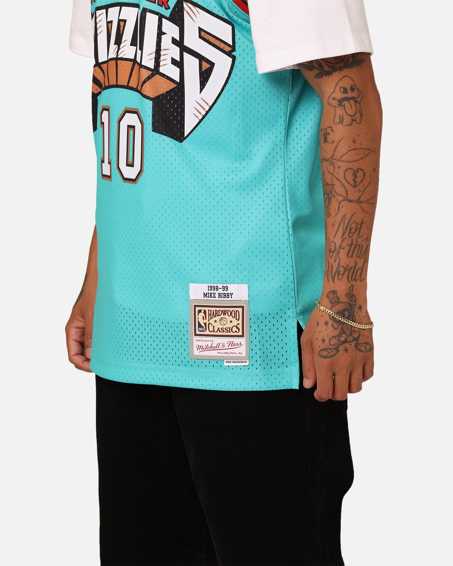 Mitchell & Ness Vancouver Grizzlies Mike Bibby '98-'99 #10 Swingman Jersey Teal