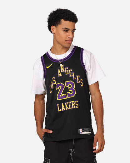 Nike Los Angeles Lakers Lebron James Dri-FIT Swingman Jersey Black