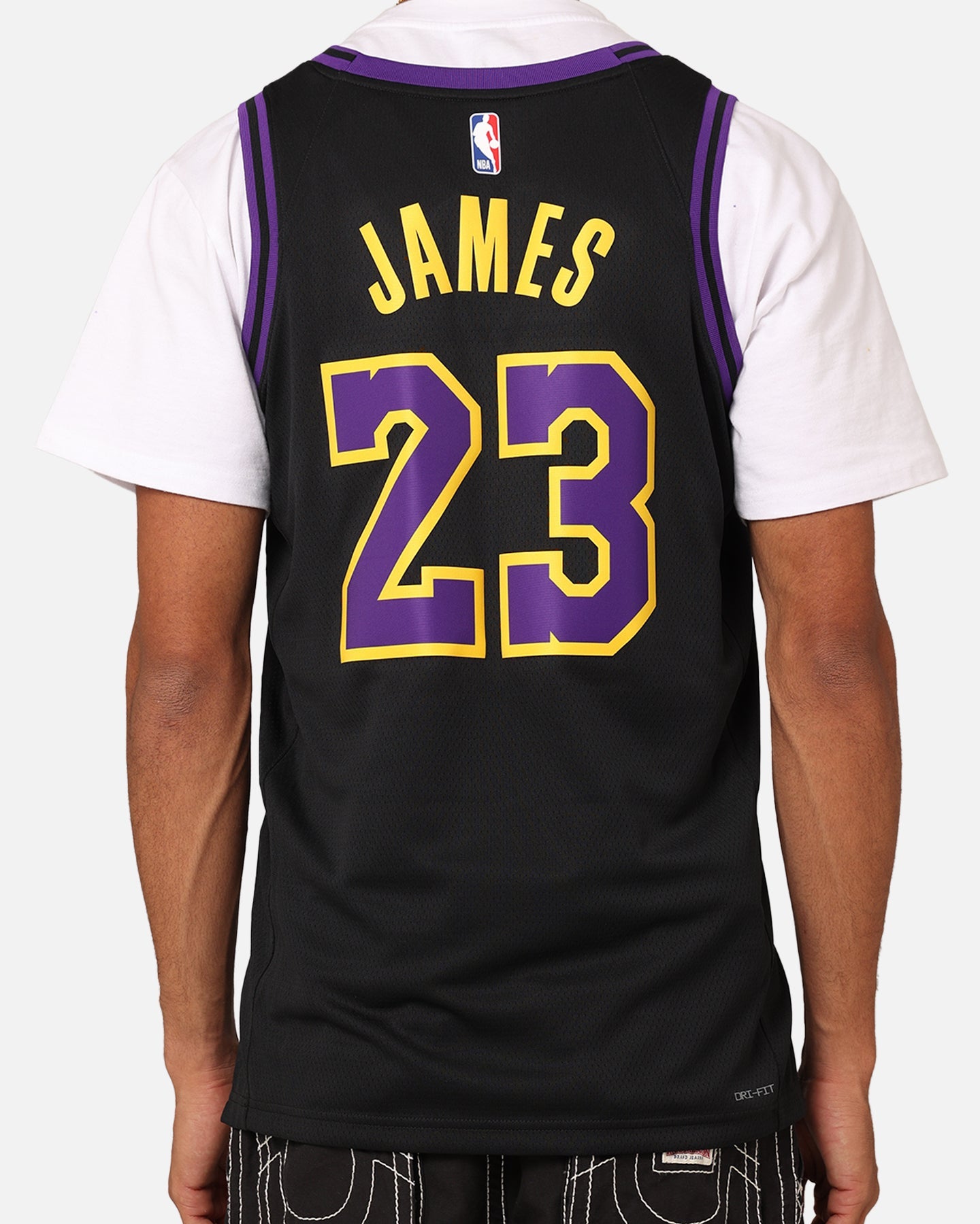 Nike Los Angeles Lakers Lebron James Dri-FIT Swingman Jersey Black