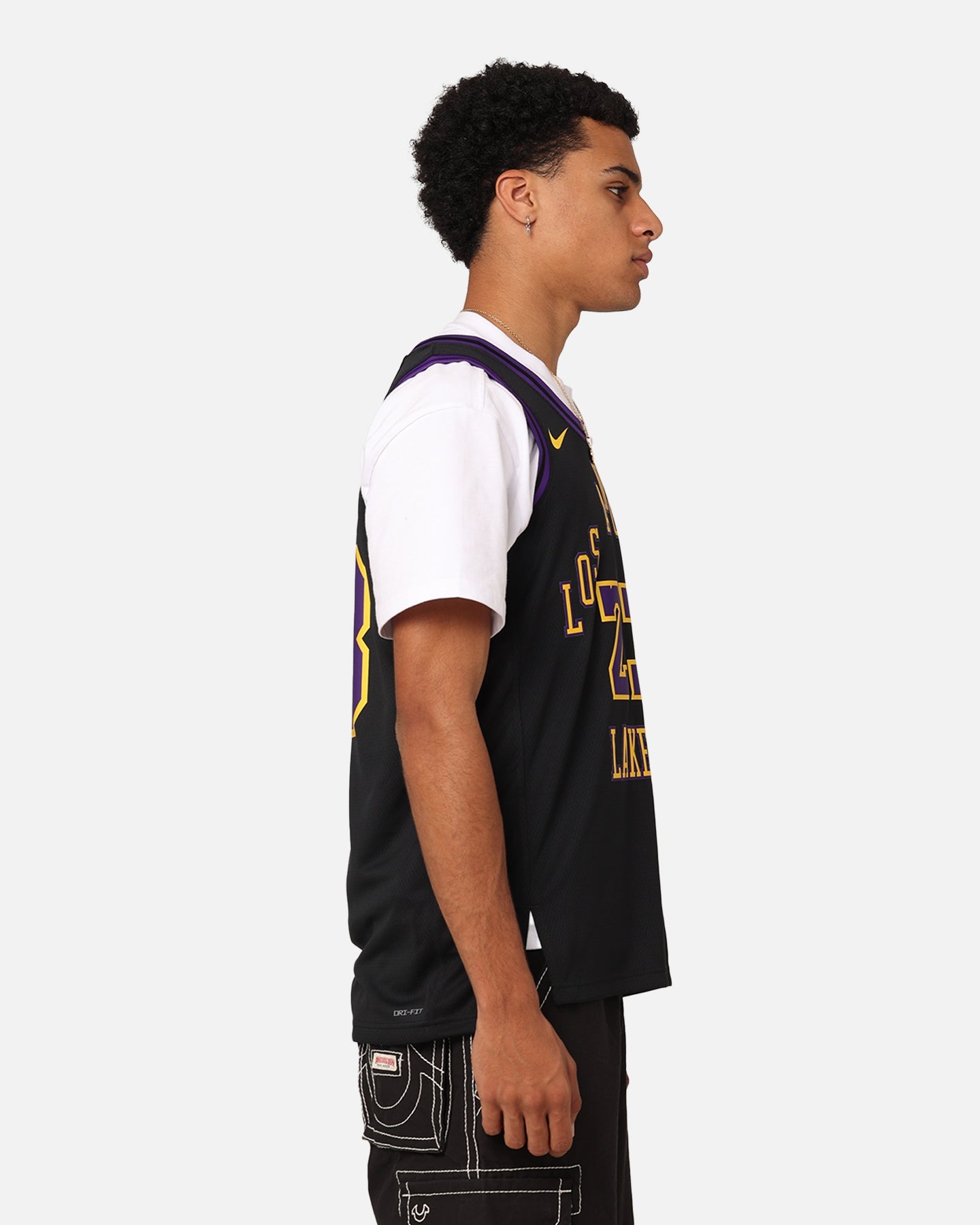 Nike Los Angeles Lakers Lebron James Dri-FIT Swingman Jersey Black