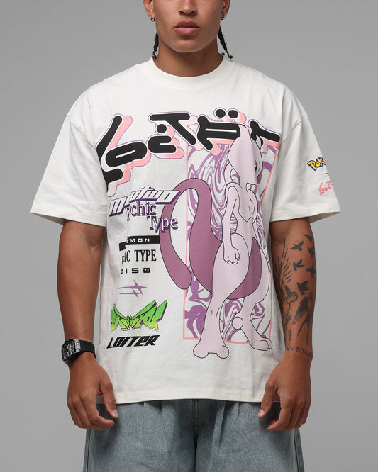 Pokémon By Loiter Mewtwo Heavyweight T-Shirt Off White