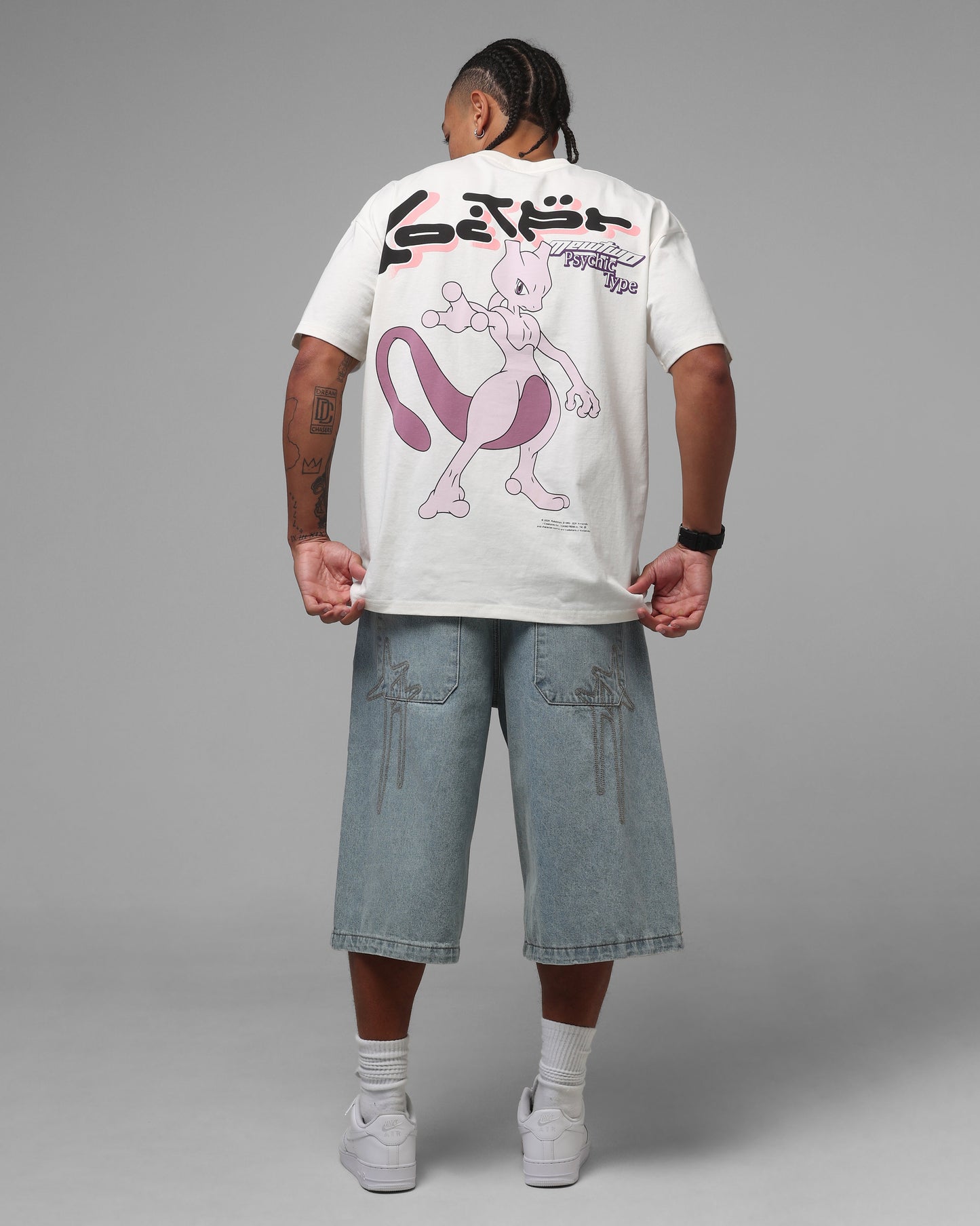 Pokémon By Loiter Mewtwo Heavyweight T-Shirt Off White