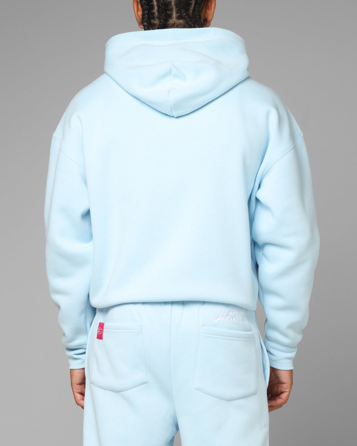 Loiter Hybrid Hoodie Light Blue