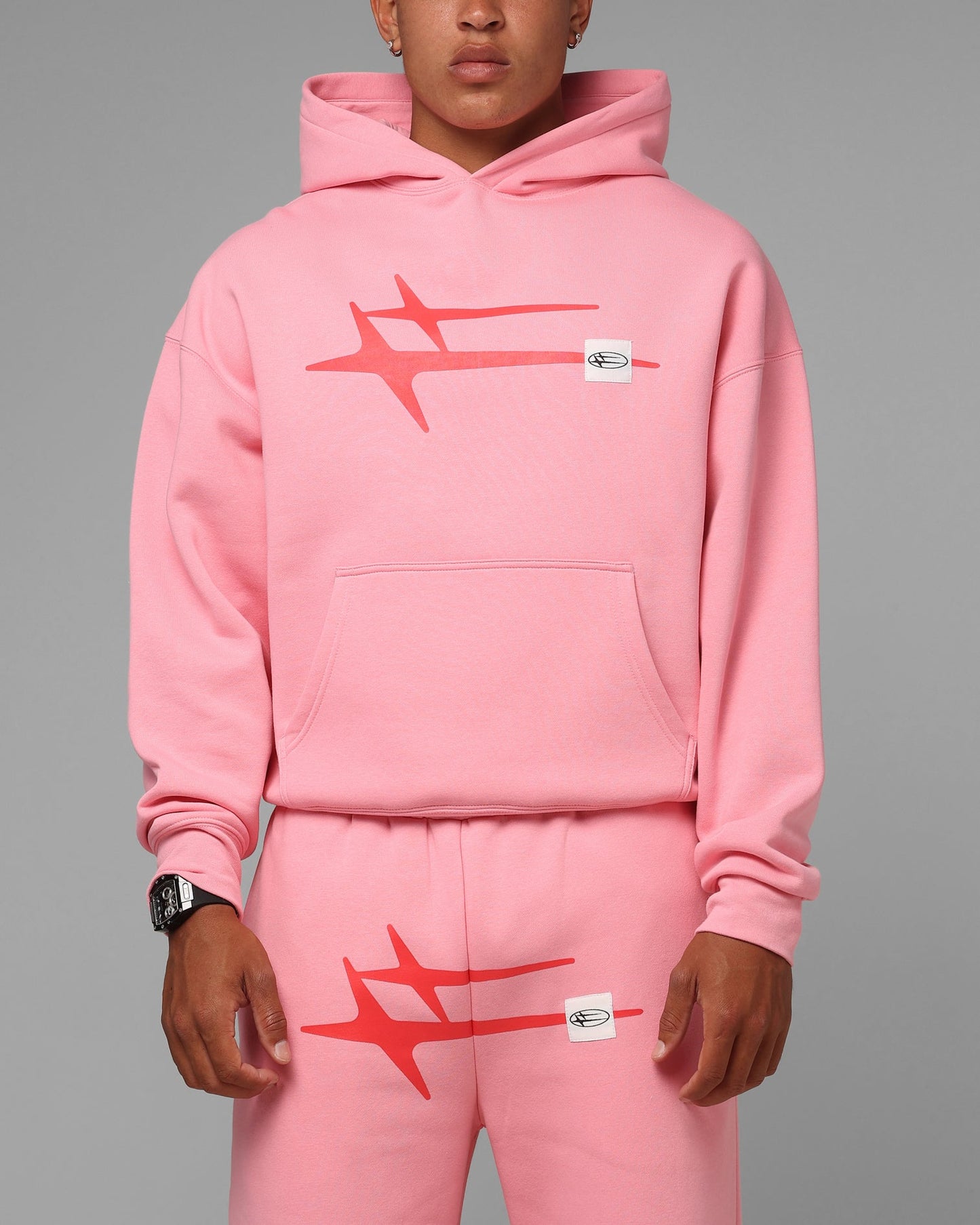 Loiter Hybrid Premium Hoodie Pink