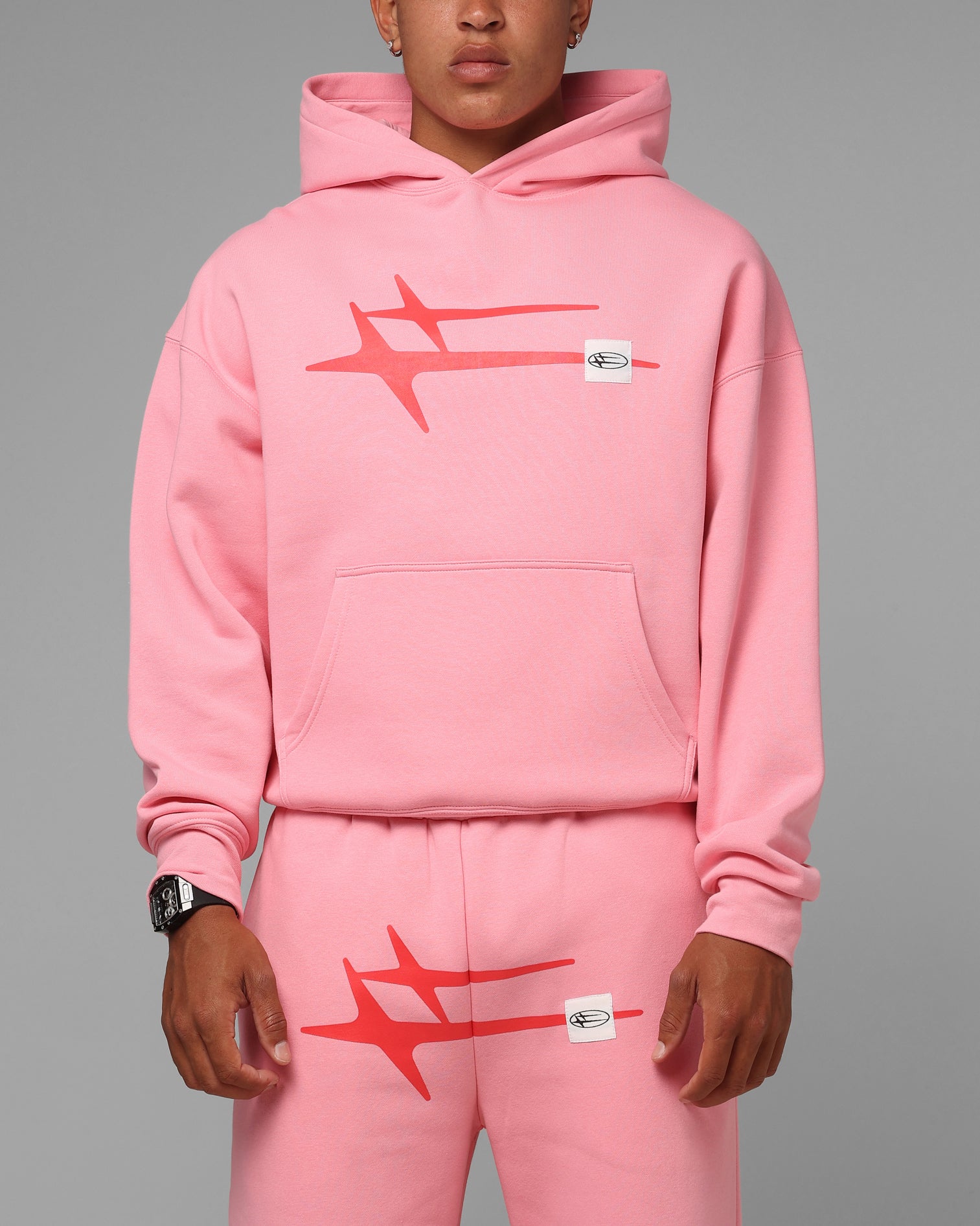 Loiter Hybrid Premium Hoodie Pink