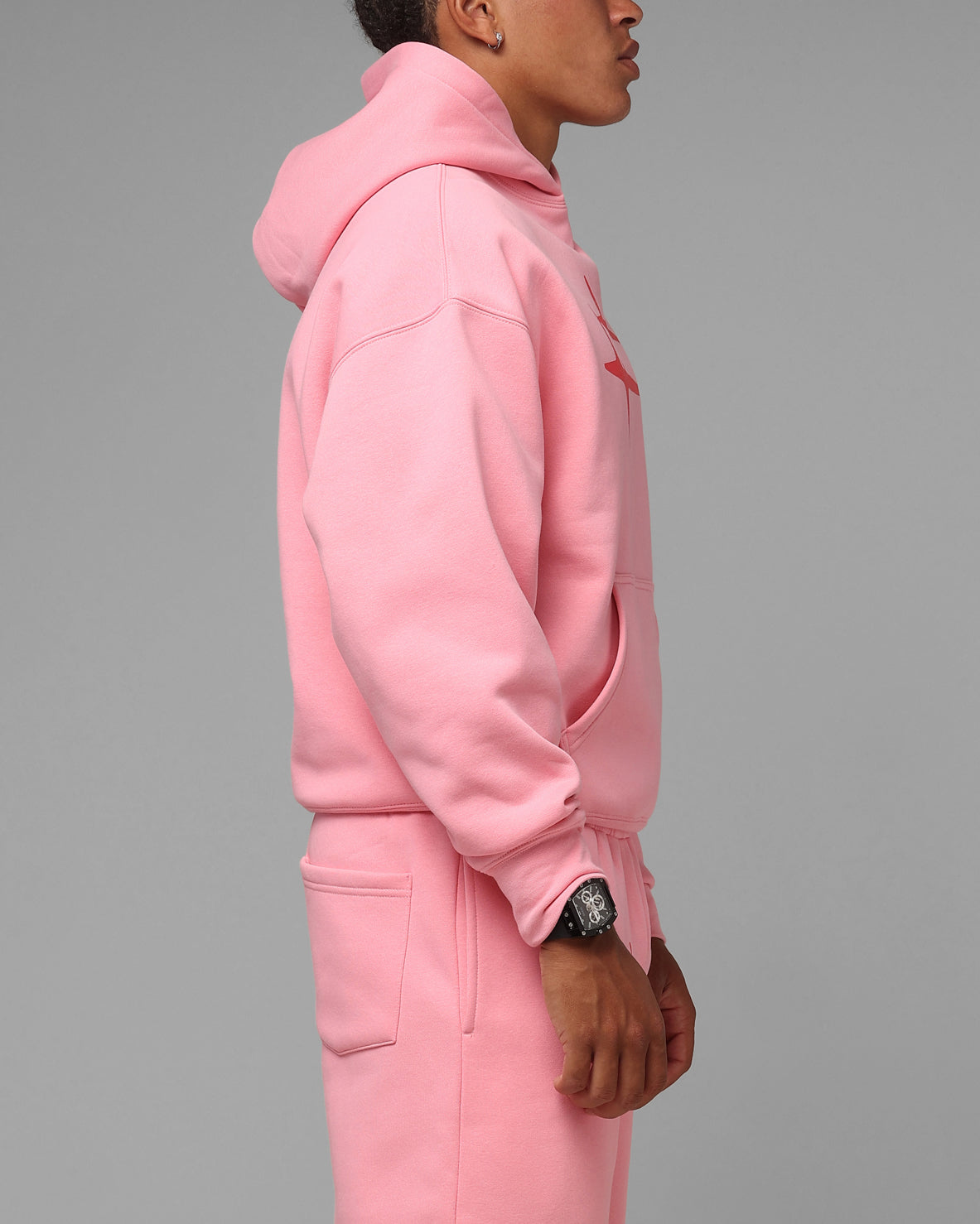 Loiter Hybrid Premium Hoodie Pink