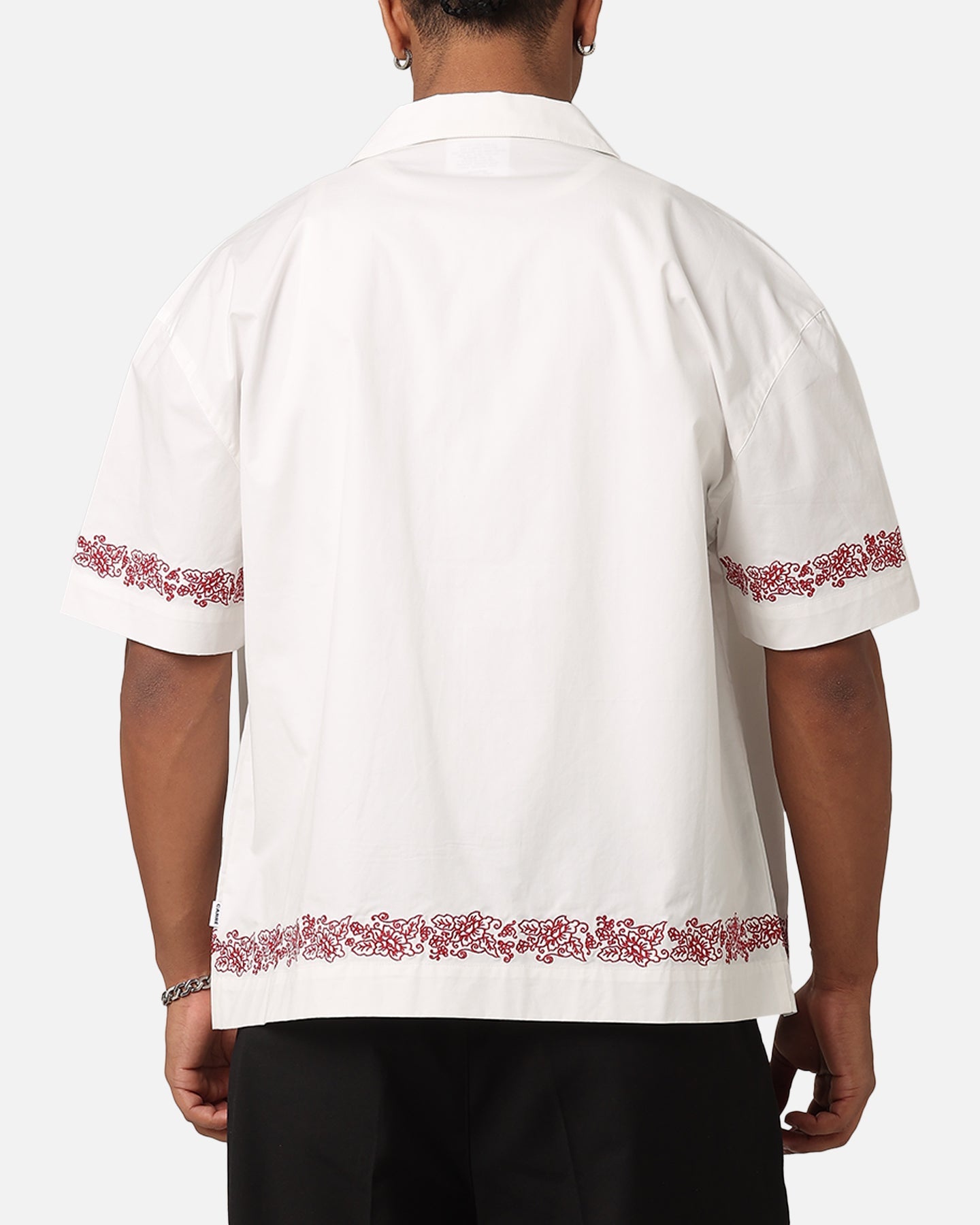 Carre Rose Bowl Button Up Shirt Off White