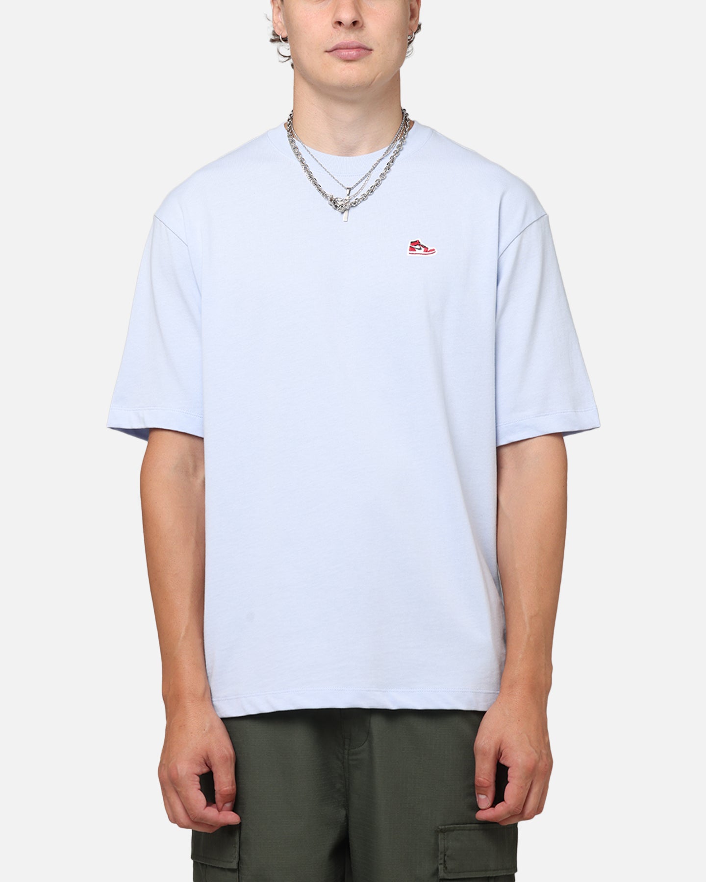 Jordan Brand Sneaker Patch Crew T-Shirt Blue/Black