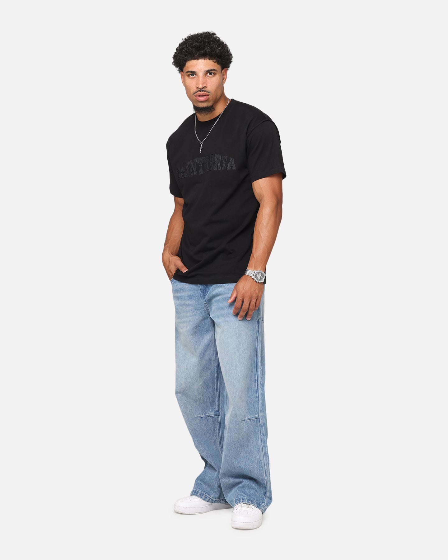 Saint Morta Oklahoma Xweave Lafayette T-Shirt Black/Black