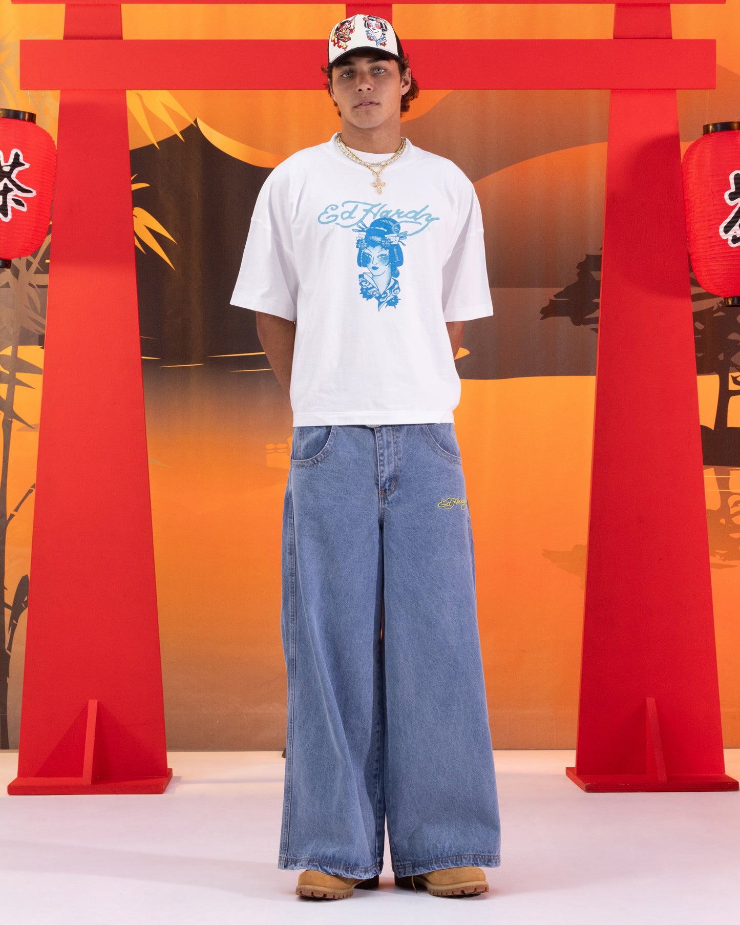 Ed Hardy Geisha T-Shirt Off White