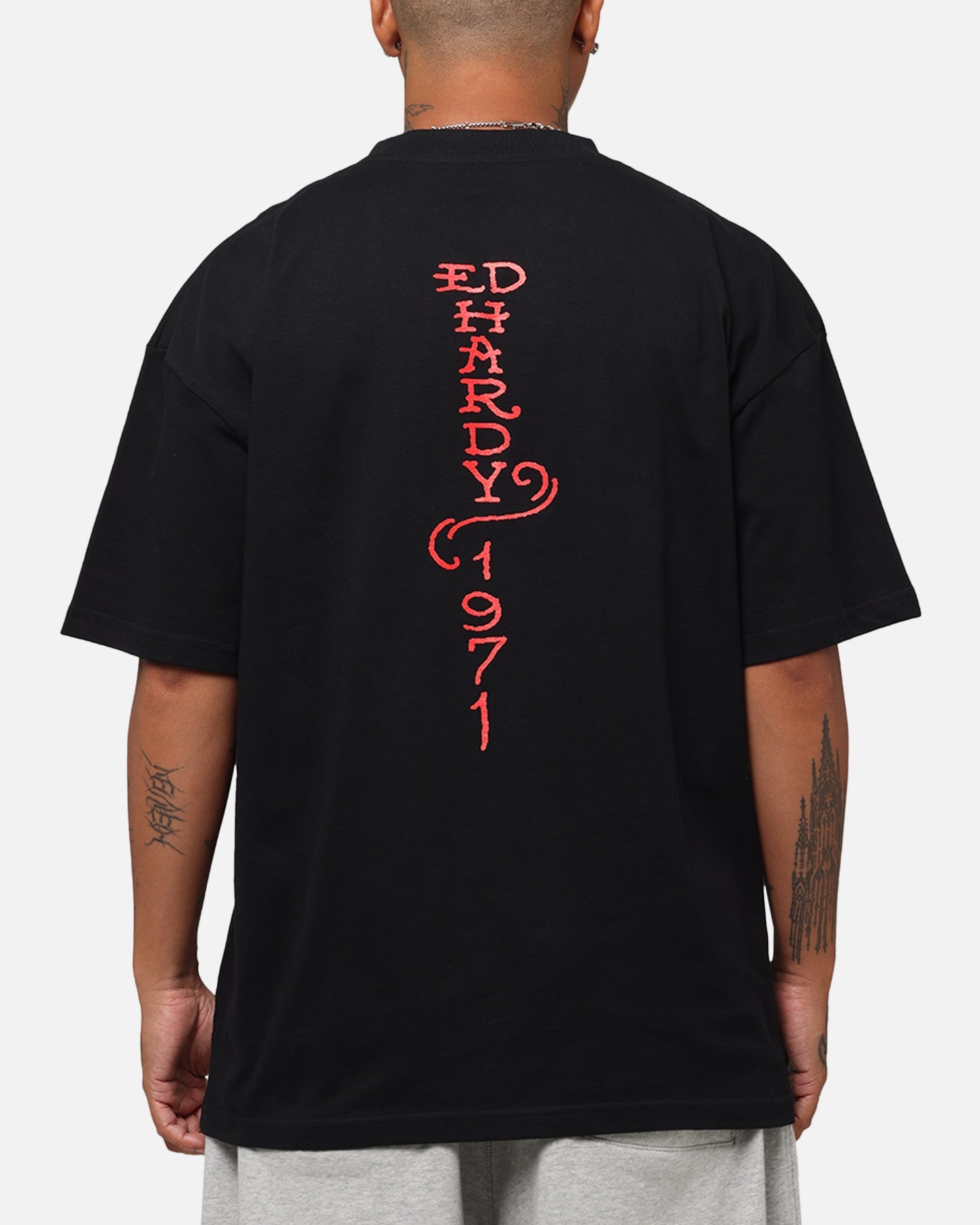 Ed Hardy Lost Luck T-Shirt Black