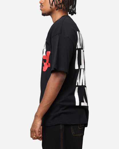 The Anti Order Anti Stacked Drop Shoulder T-Shirt Black