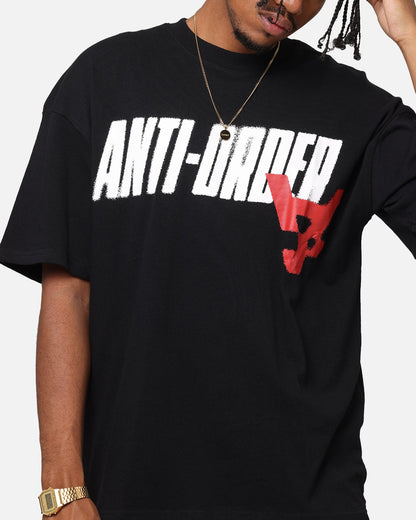 The Anti Order Anti Stacked Drop Shoulder T-Shirt Black
