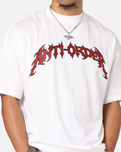 The Anti Order Mosh Non Seam T-Shirt White/Red