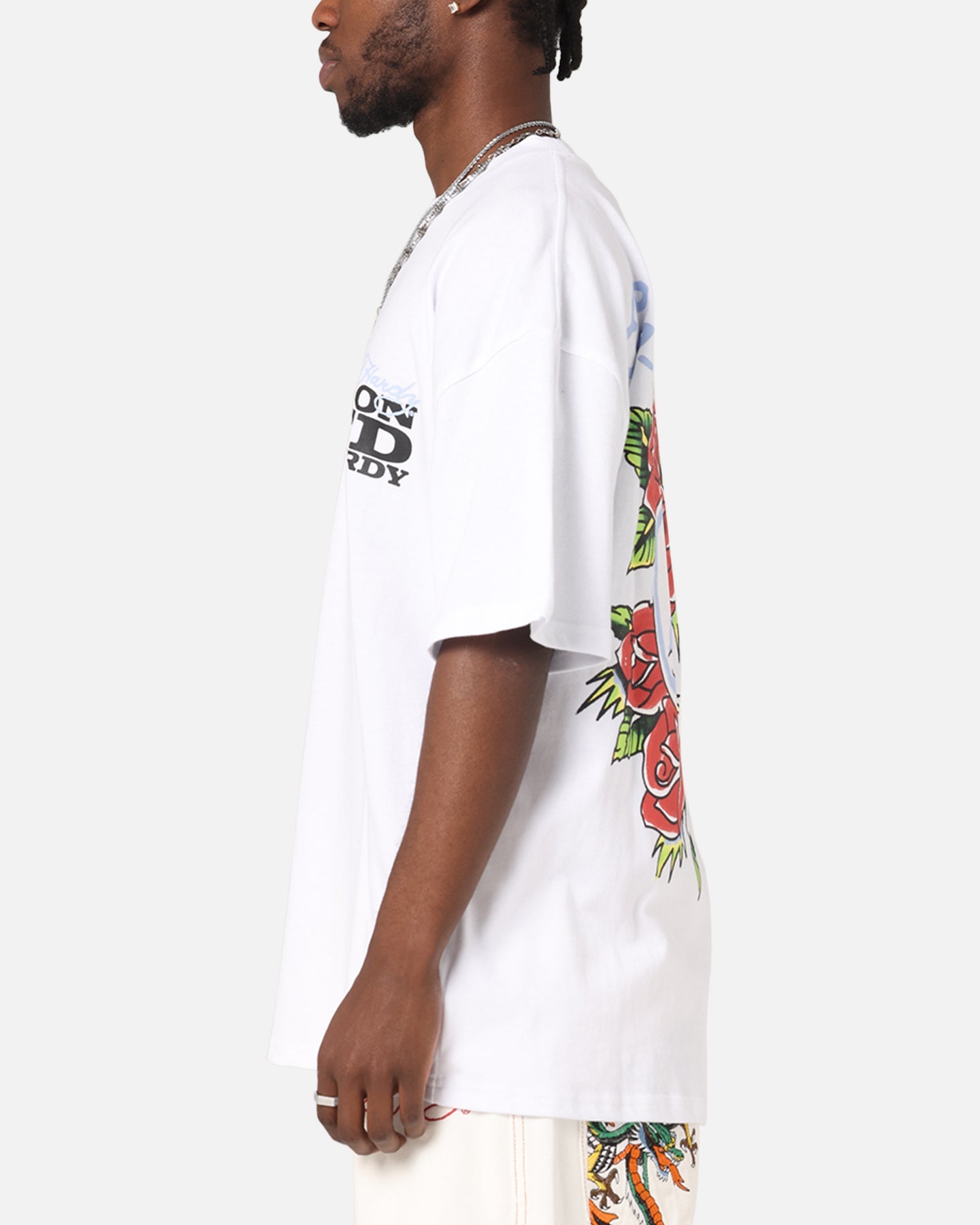 Ed Hardy Death & Bloom T-Shirt White