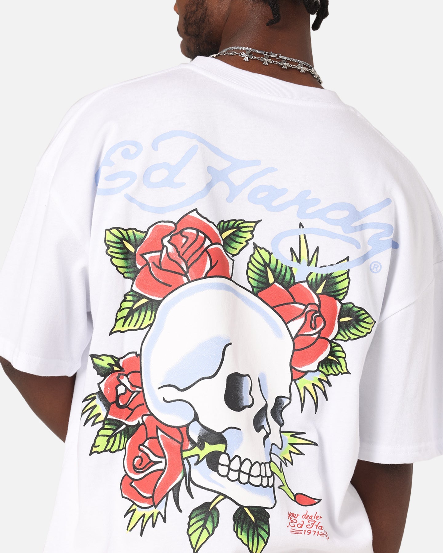 Ed Hardy Death & Bloom T-Shirt White
