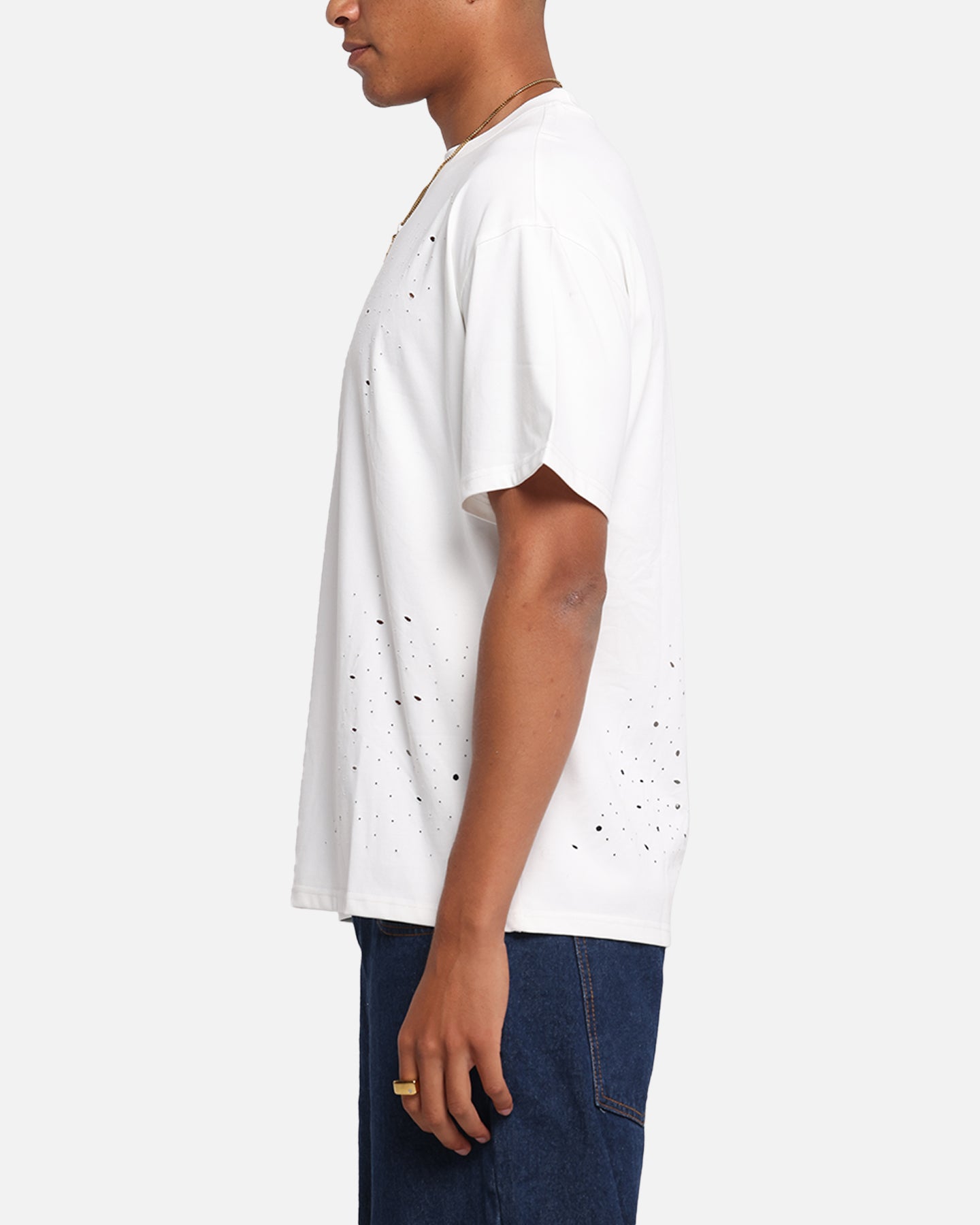 XXIII Distressed T-Shirt White