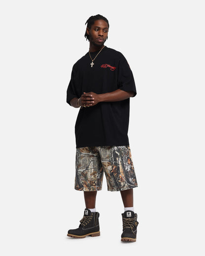 Ed Hardy Oversized Panther T-Shirt Black