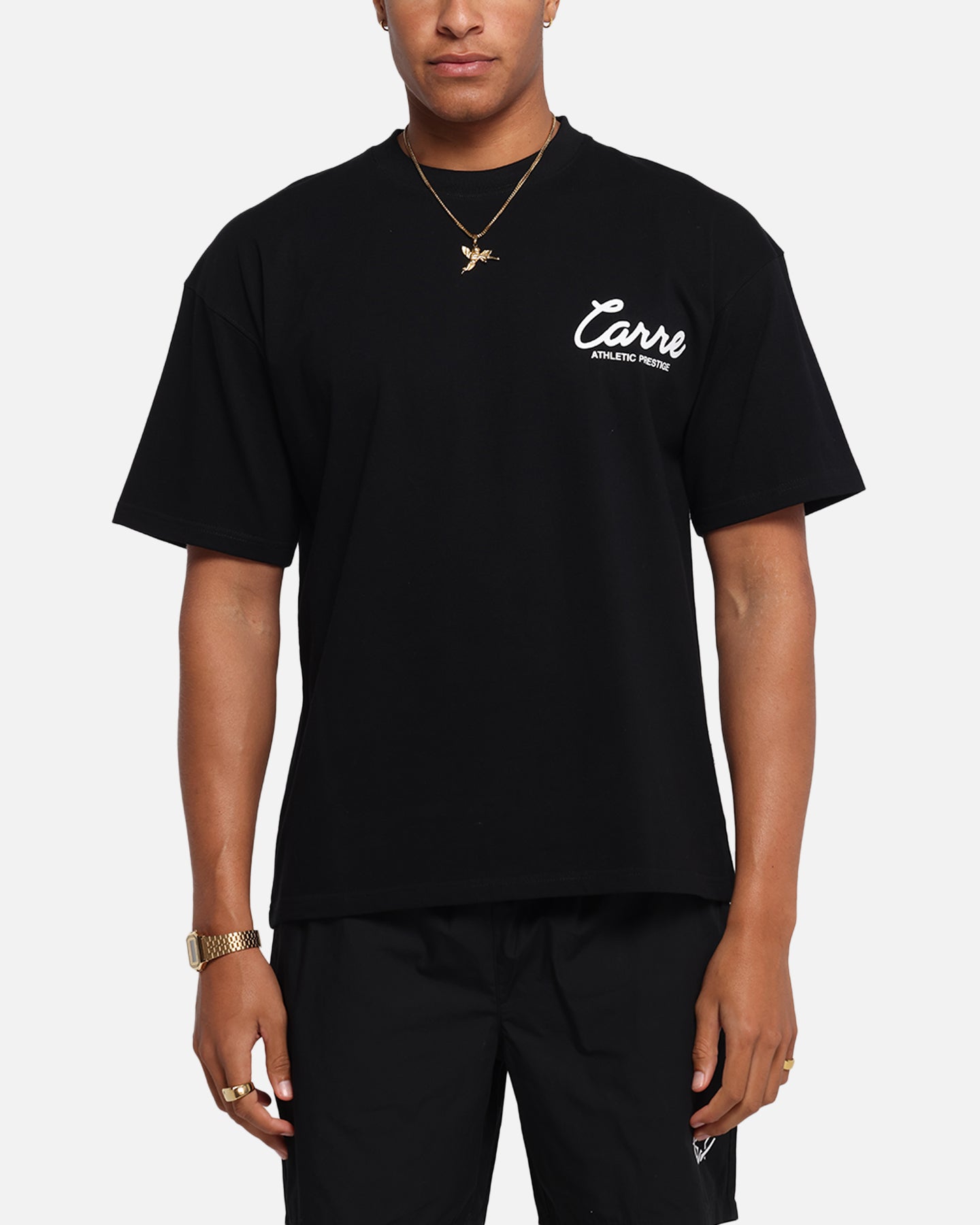 Carre Prestige Script T-Shirt Black