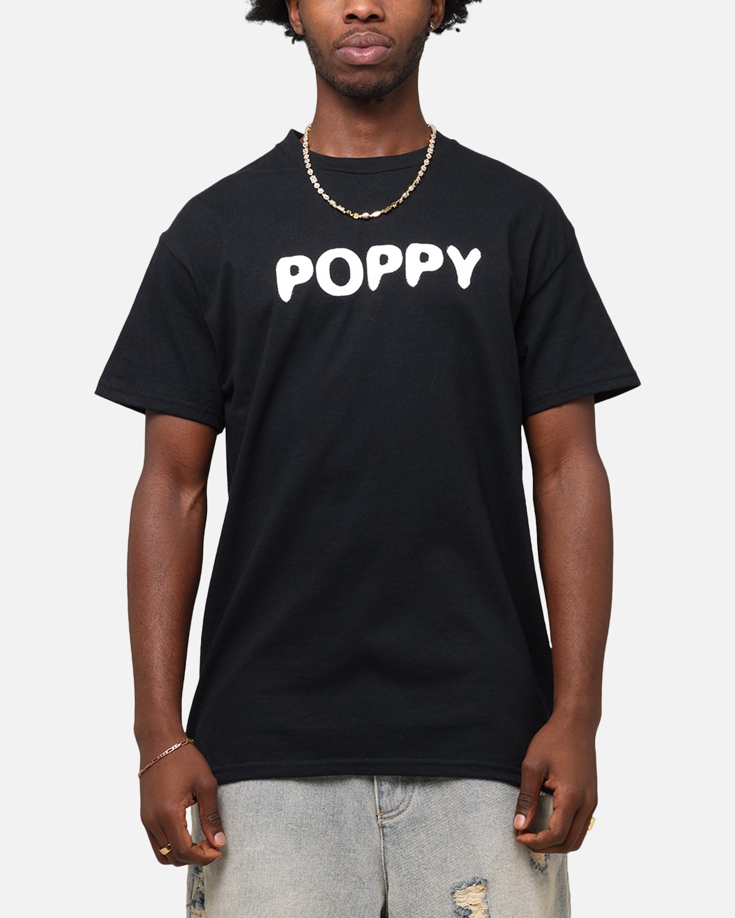 Poppy Negative Spaces T-Shirt Black