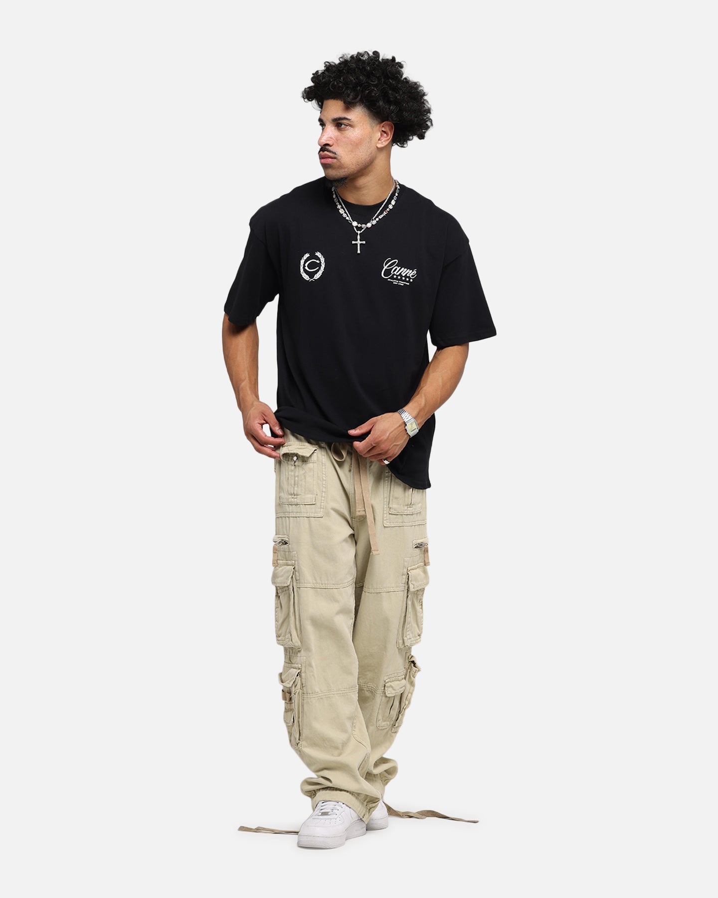 Carre Script T-Shirt Black