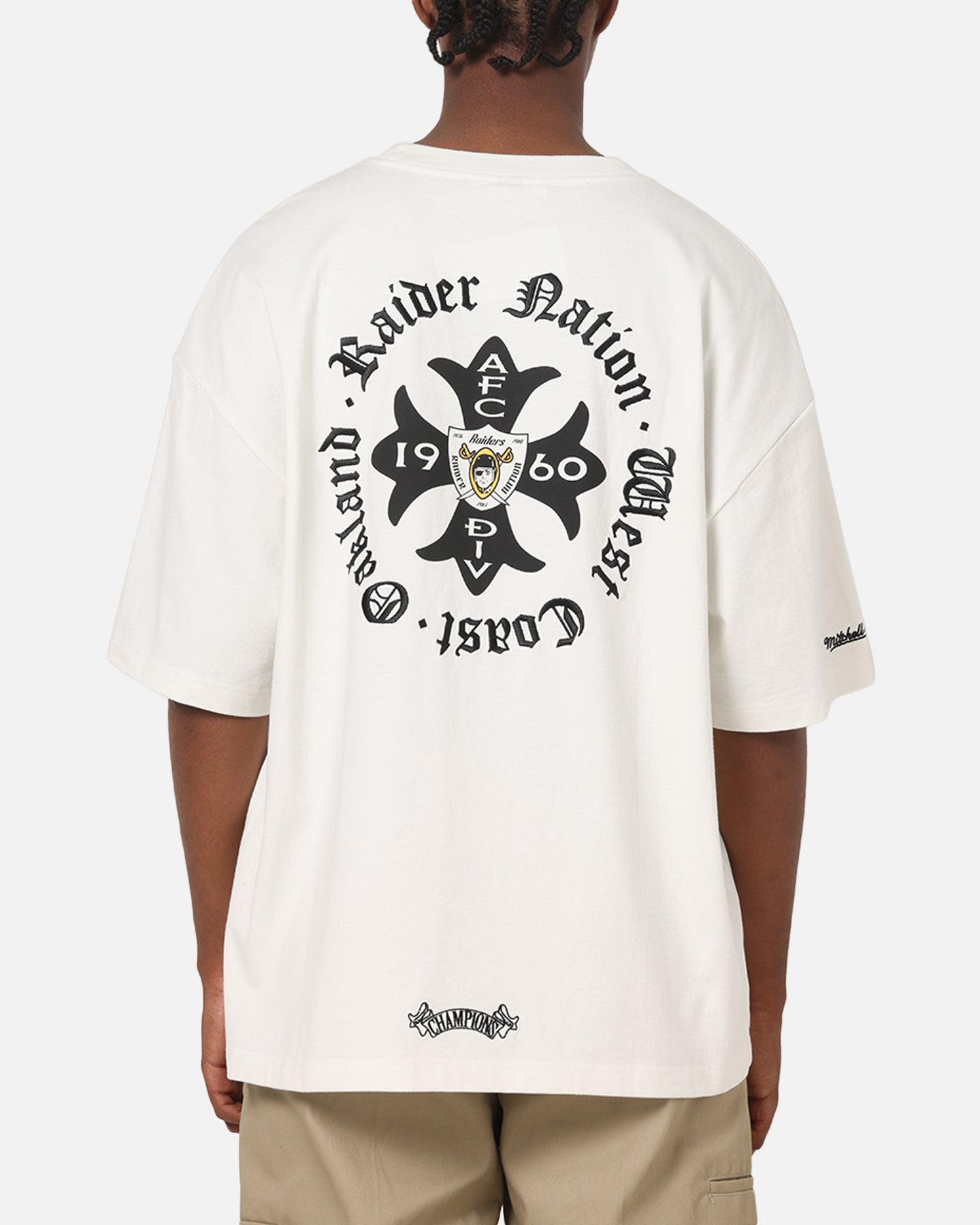 Mitchell & Ness Las Vegas Raiders Nation T-Shirt Vintage White