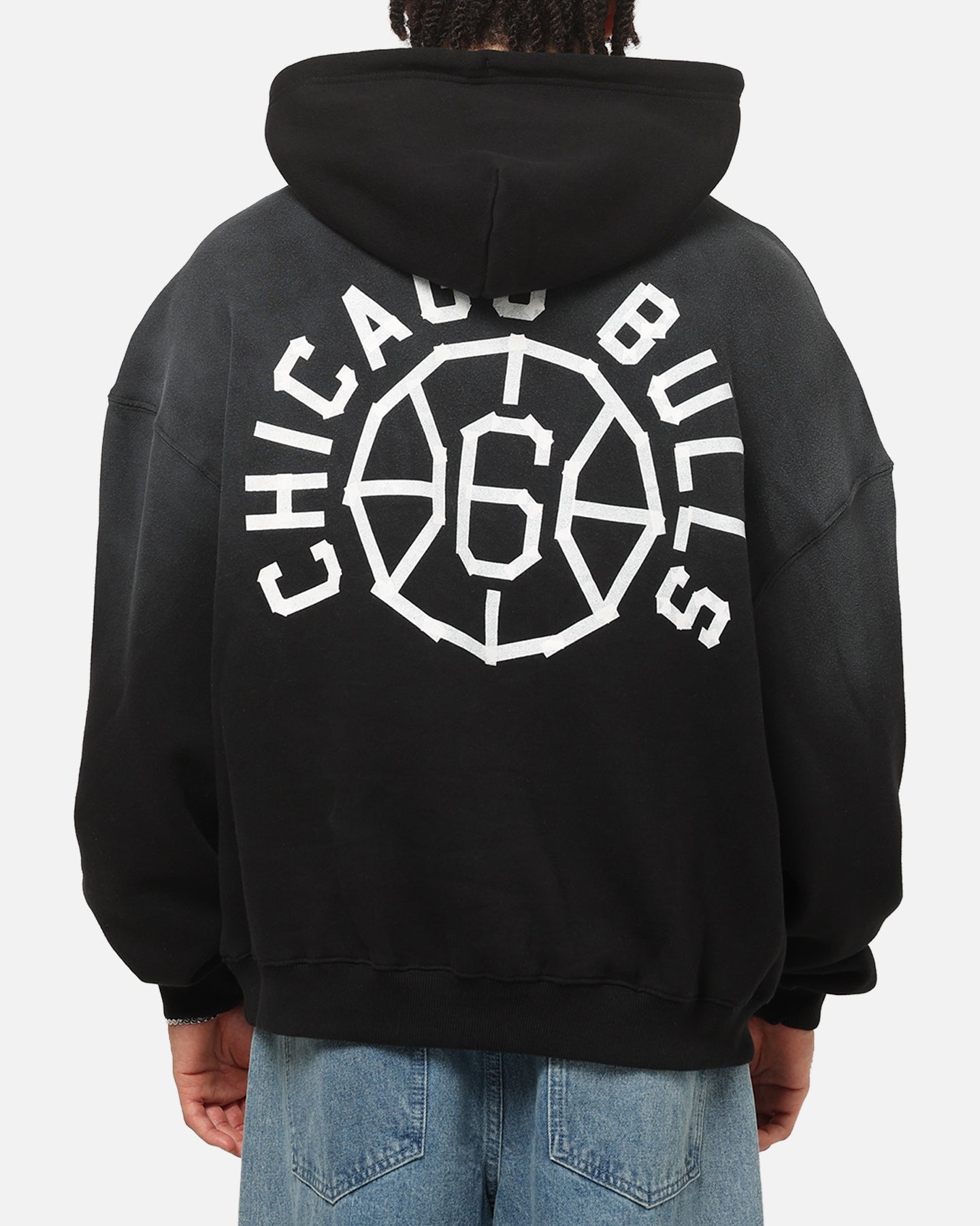 Mitchell & Ness Chicago Bulls Tape Hoodie Black