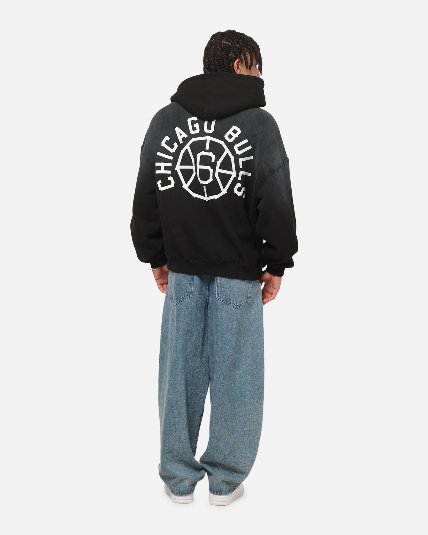 Mitchell & Ness Chicago Bulls Tape Hoodie Black