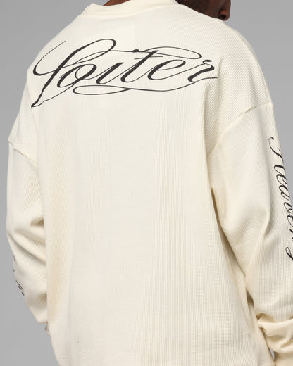 Loiter Purity Thermal Long Sleeve T-Shirt Off White