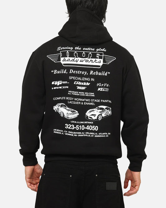 Huf X Greddy Body Works Hoodie Black