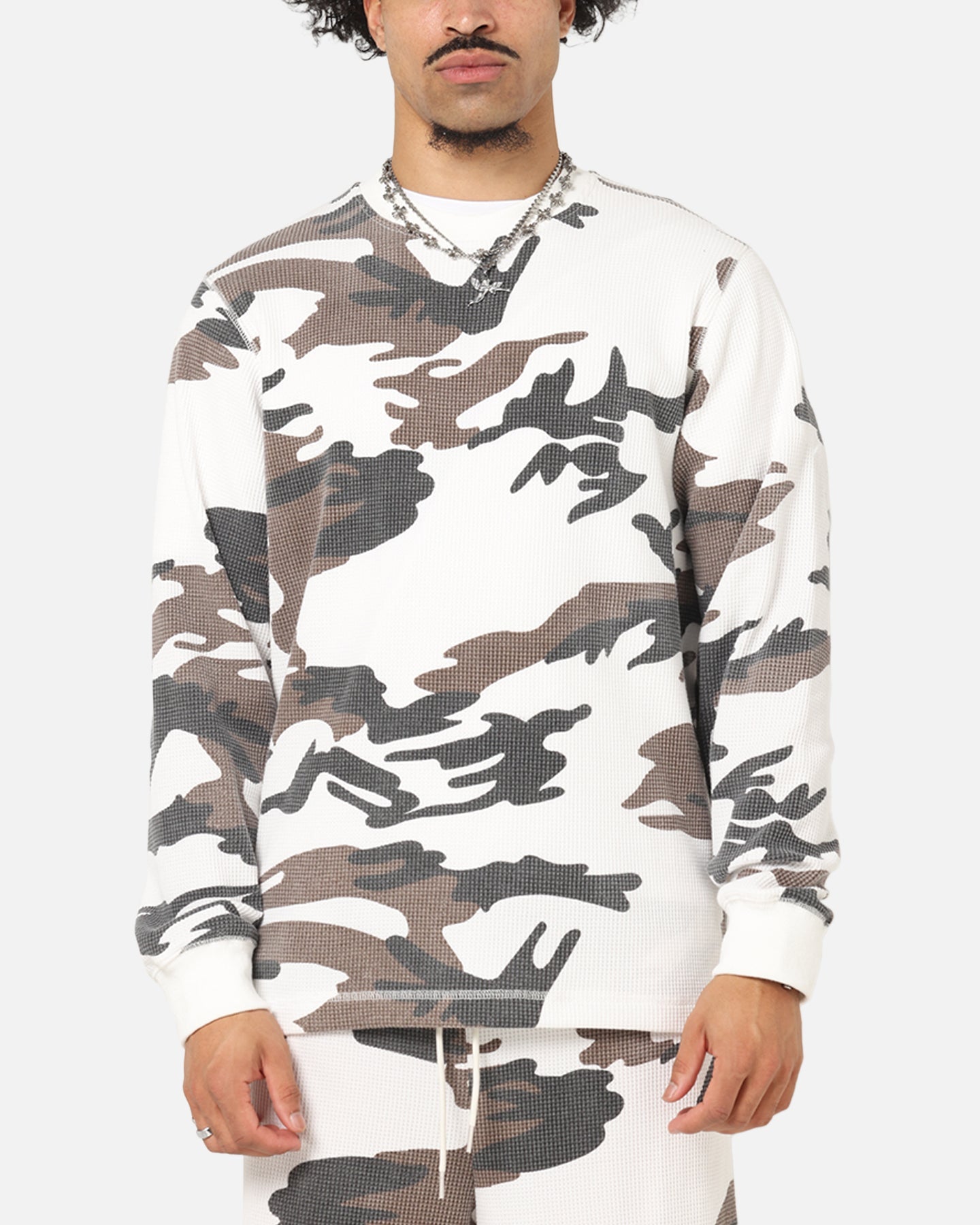XXIII Printed Thermal Long Sleeve T-Shirt Snow Camo