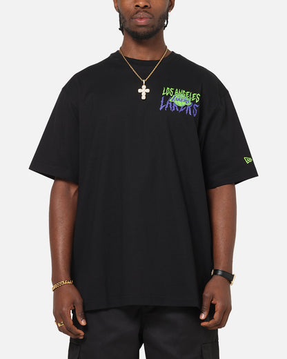 New Era Los Angeles Lakers Drip T-Shirt Black
